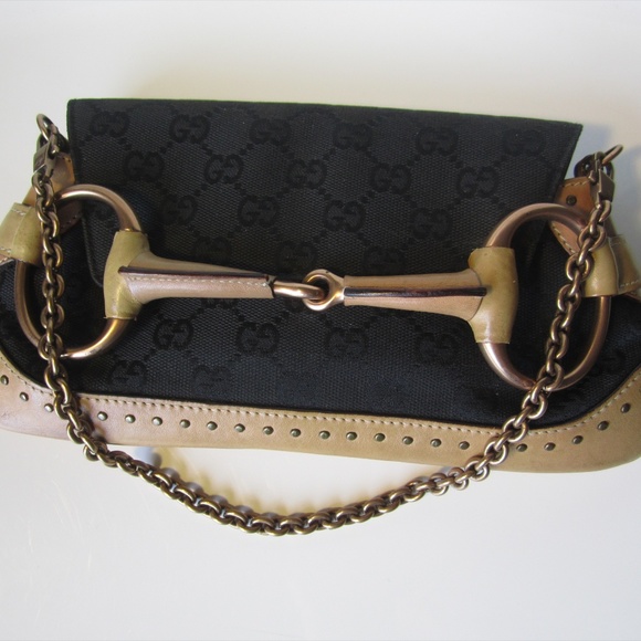 Gucci  Horsebit bag Vintage "GG" Logo EUC. SOLD - Picture 5 of 6